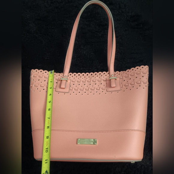 ANNE KLEIN CORAL EYELET TOTE BAG - Picture 4 of 10
